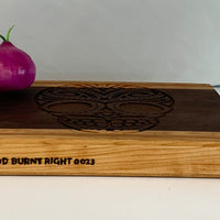 Sugar Skull Cutting Board & Wood Coaster Set