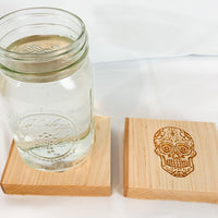 Sugar Skull Coaster Set